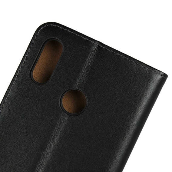 Откидной чехол для Huawei P20 Lite, Split Leather Wallet, чёрный