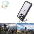 Водонепроникний чохол IP68 для iPhone 15 Pro Max, Redpepper, чорний