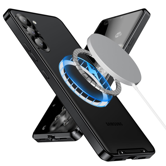 Захисний чохол для камери Samsung Galaxy S23 Plus, CamShield MagSafe, прозорий / чорний