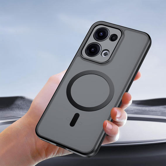 Чохол для Oppo Reno 13, для MagSafe, ERBORD Matt Case, чорний