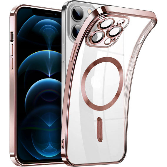 Чехол до iPhone 12 Pro, MagSafe Hybrid, розовый