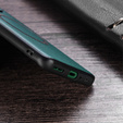 Чехол до Samsung Galaxy A34 5G, Leather Hybrid MagSafe, зелёный