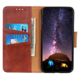 Откидной чехол для Samsung Galaxy S25 Edge, Crazy Horse Wallet, коричневый