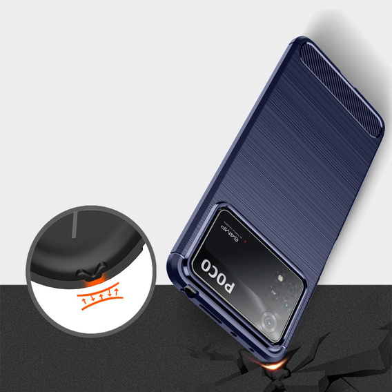 Чoхол до Xiaomi Poco X4 Pro 5G, Carbon, м'яти