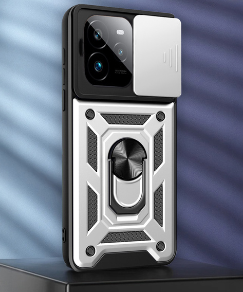 Чохол NOX Camera Slide Realme GT 7 Pro, CamShield Slide, сріблястий