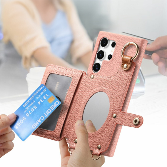 Чехол до Samsung Galaxy S25 Ultra, GKK Leather, чёрный