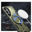 Чохол для Samsung Galaxy S24 FE, Military MagSafe, зелений