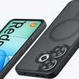 Чохол для Xiaomi Redmi 13 4G, для MagSafe, ERBORD Matt Case, чорний + захисне скло
