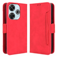 Футляр з клапаном для Xiaomi Redmi 13, Card Slot, червоний
