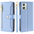 Откидной чехол для Motorola Moto G54 5G, Wallet Zipper Pocket, синий