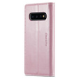 Флип-кейс CASEME для Samsung Galaxy S10+ Plus, Waxy Textured, розовый