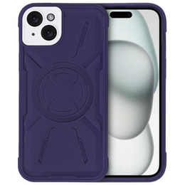 Чехол для iPhone 15 Plus, ERBORD Armor Mag, фиолетовый