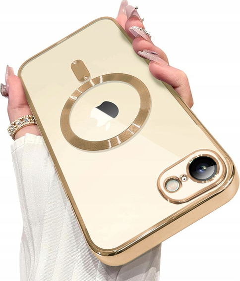 Чохол для iPhone 7 / 8, Electro MagSafe, золотий + Скло на екран