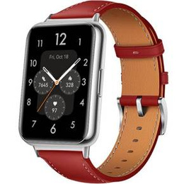 Шкіряний ремінець для годинника Huawei Watch Fit 2, Red