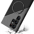 Чoхол до Samsung Galaxy S23 Ultra, Magsafe Slim Carbon, чорний / сірий