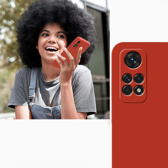 Чoхол до Xiaomi Redmi Note 11 Pro 4G, Silicone Lite, червоний