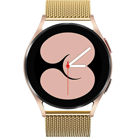 Металический браслет с чехлом для часов Samsung Galaxy Watch 4 Classic 46mm, Gold