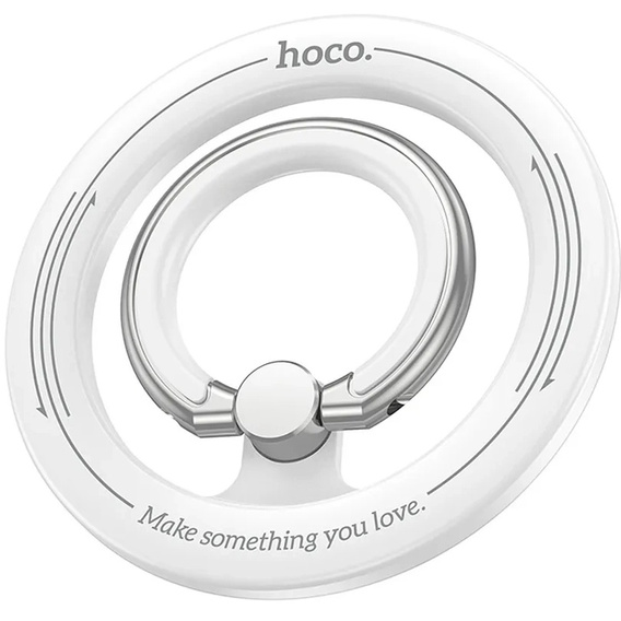 Магнітний тримач HOCO GH1 для пальця з функцією підставки – білий