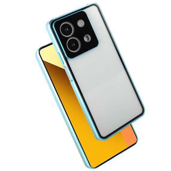 Чехол для Xiaomi Redmi Note 13 5G, Magnetic Dual Glass, синий