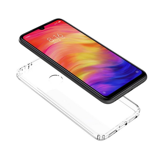 Чехол до Xiaomi Redmi 7, Fusion Hybrid, прозрачный