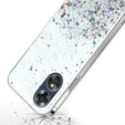 Чехол до Oppo A17, Glittery, прозрачный