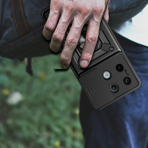 Чехол NOX Camera Slide Xiaomi Redmi Note 13 Pro 5G, CamShield Slide, чёрный