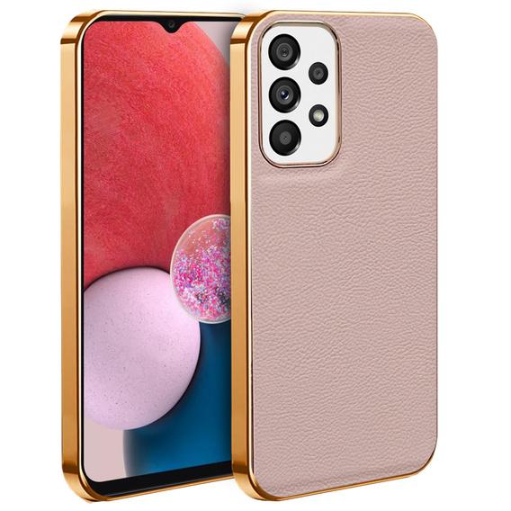 Чехол до Samsung Galaxy A13 4G, Cowhide Leather, розовый