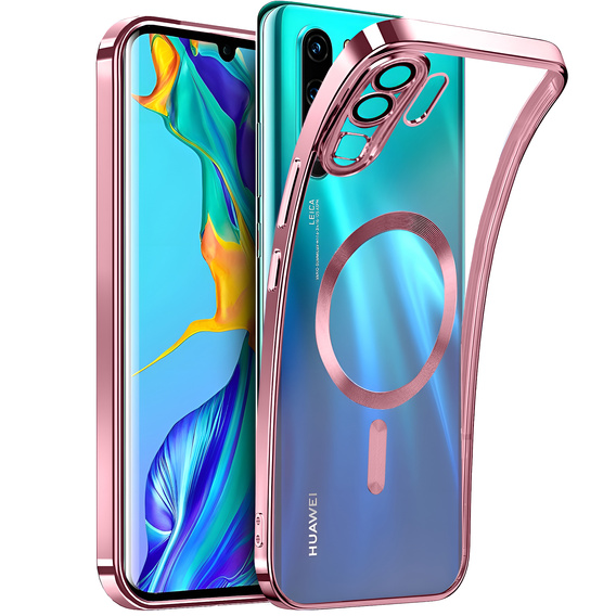 Чехол до Huawei P30 Pro, MagSafe Hybrid, розовый