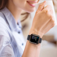2в1 чехол и защитное стекло для часов Apple Watch 4/5/6/SE 44mm, Black / Gold