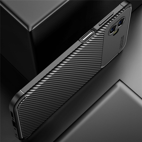 Чехол до Samsung Galaxy Xcover 6 Pro, Carbon Gel, чёрный