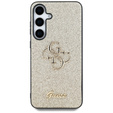 Чехол GUESS Fixed Glitter Big 4G Logo для Samsung Galaxy S25