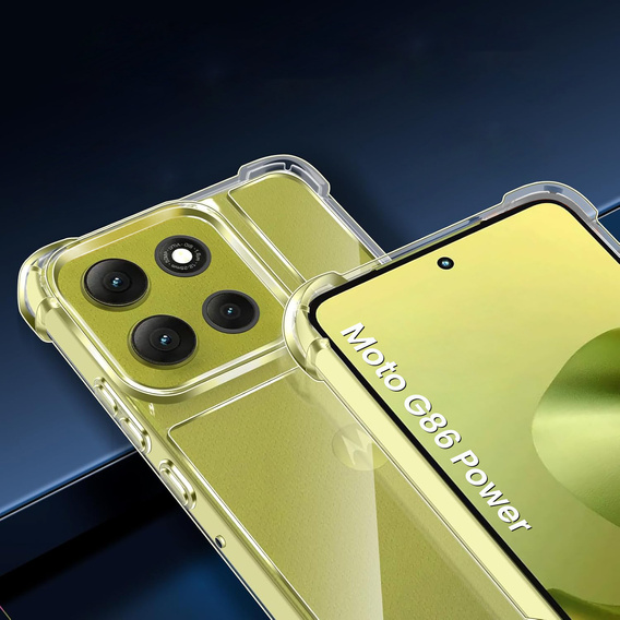 Чехол до Motorola Moto G86 Power 5G, Dropproof, прозрачный