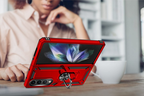 Броньований Чoхол до Samsung Galaxy Z Fold 4 5G, Nox Case Ring, червоний
