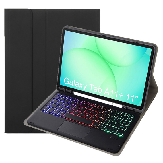 Чехол с подсветкой клавиатуры Bluetooth и тачпадом для Samsung Galaxy Tab A11+