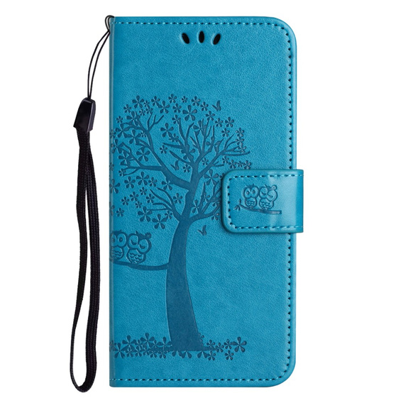 Откидной чехол для Motorola Moto G53 / G23 / G13, tree, синий
