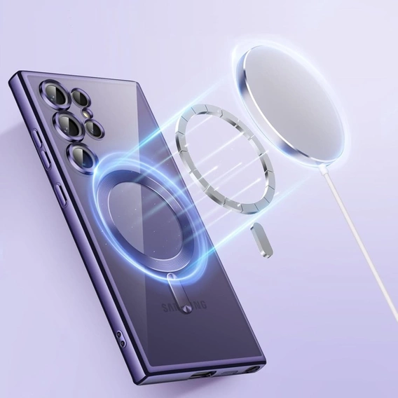 Чoхол до Samsung Galaxy S23 Ultra, MagSafe Hybrid, фіолетовий