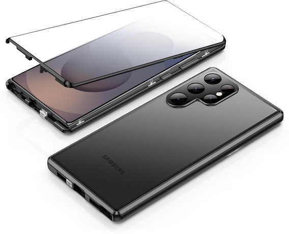 Чохол для Samsung Galaxy S25 Ultra, Magnetic Dual Glass, чорний