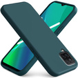Чoхол до Samsung Galaxy A12 / M12 / A12 2021, Silicone Lite, темно-зелений