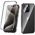 Чехол для iPhone 15 Pro, Magnetic Dual Glass, чёрный