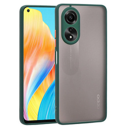 Тонкий чохол до Oppo A78 5G, Slim, прозорий / зелений