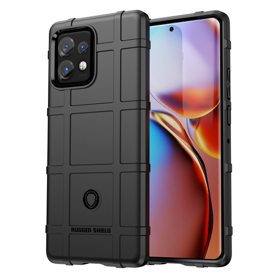 Чехол до Motorola Edge 40 Pro, Rugged Shield, чёрный