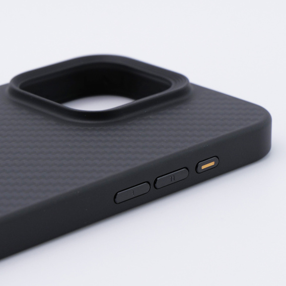 Чохол для iPhone 15 Pro Max, Aramid Fiber Cover, чорний