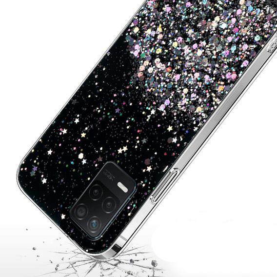 Чoхол до Realme 8 5G, Glittery, чорний