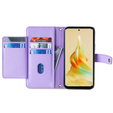 Откидной чехол для Oppo A78 4G, Wallet Zipper Pocket, фиолетовый