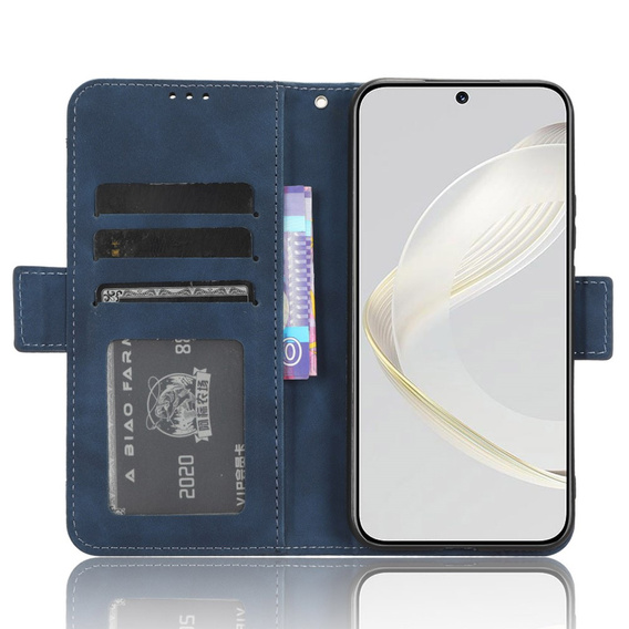 Футляр з клапаном для Huawei Nova 11, Card Slot, темно-синій 