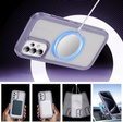 Чохол з рамкою для Samsung Galaxy S23 FE, для MagSafe, прозорий / фіолетовий