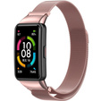 Браслет Milanese Fine Mash 2 до Huawei Band 6 / Honor Band 6, Rose Gold