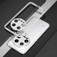 Чехол для Xiaomi 14 Ultra, Armor Bumper, с крышкой объектива, серебряный