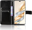 Футляр з клапаном для Honor Magic 7 Lite, Crazy Horse Wallet, чорний