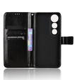 Откидной чехол для Vivo V50 Lite 4G / 5G, Crazy Horse Wallet, чёрный